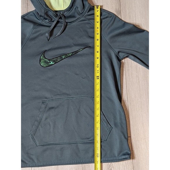 Nike All Time Pullover Hoodie Women Dri-Fit Small Color Gray Green Thumb Holes - Picture 9 of 13